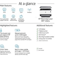 HP Neverstop 1200W Laser All in one Printer 