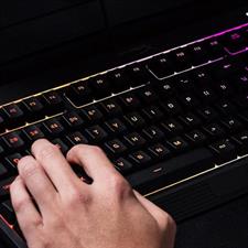 HyperX HX-KB5ME2-US Alloy Core RGB Membrane Gaming Keyboard