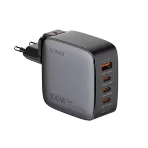 LDNIO Q408 100W GaN Fast Charger 4-Port USB-C/USB-A