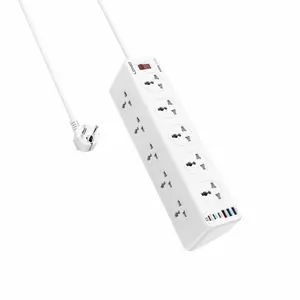 LDNIO SC10610C 2500W Power Strip – 10 Universal Outlets, 6 USB Ports, 33W PD