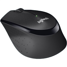 Logitech M331 Silent Plus Wireless Mouse with Nano receiver (Black/Blue/Red)