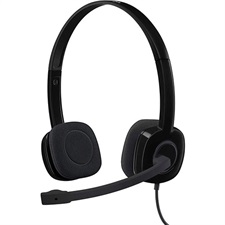 Logitech H151 Stereo Headset with noise cancelling boom Mic