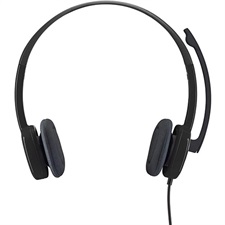 Logitech H151 Stereo Headset with noise cancelling boom Mic