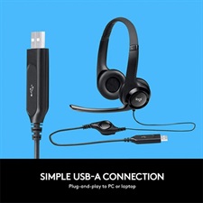 Logitech H390 USB Headphones with Mic