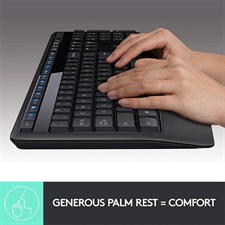 Logitech MK345 Keyboard Mouse with Wrist Support