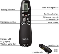 Logitech R800 Presentation Remote with LCD