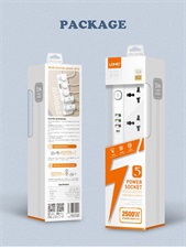  LDNIO SC5415 MULTI-FUNCTION POWER STRIP WITH 5 POWER SOCKETS