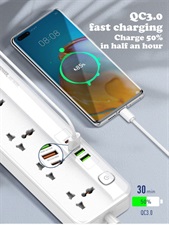  LDNIO SC5415 MULTI-FUNCTION POWER STRIP WITH 5 POWER SOCKETS