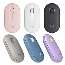 Logitech Pebble M350 Wireless Silent Bluetooth Mouse (Sand/Blueberry/Graphite/Off-White/Lavender)