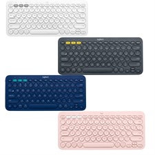 Logitech K380 Multi-Device Wireless Bluetooth Keyboard (Off-White/Rose/ Graphite/Blue)