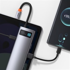 Baseus Metal Gleam Series 8-in-1 Multifunctional Type-C HUB Docking Station