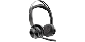 Poly Voyager Focus 2 USB-C Wireless Headset with USB-C/A Adapter & Charging Stand