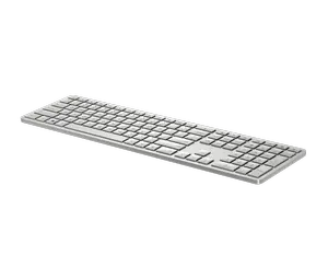 HP 970 Programmable Wireless Keyboard (Silver) - Bluetooth & 2.4 GHz Wireless Multi-Device Connectivity - USB-C Rechargeable Battery - 24 Programmable Keys - Works with Windows & MacOS