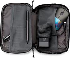 HP Pouch Bag for Electronic Devices Reflective Details, Waterproof Fabric, Adjustable Strap, Black