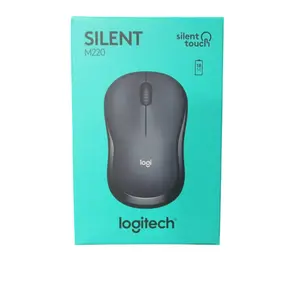 Logitech M220 Silent Wireless Mouse, 2.4 GHz with USB Receiver, 1000 DPI Optical Tracking, 18-Month Battery, Ambidextrous, Compatible with PC, Mac, Laptop
