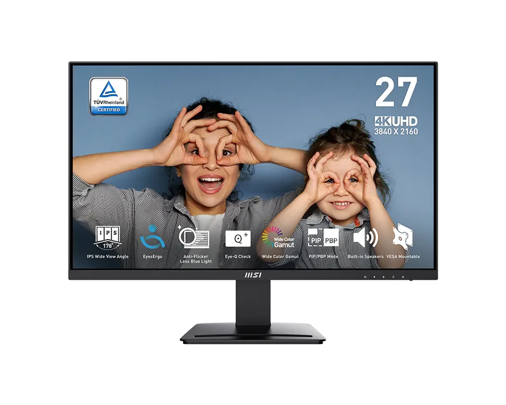 MSI PRO MP273U 27" 4K UHD (3840 × 2160) IPS MonitorMSI PRO MP273U 27" 4K UHD IPS Monitor