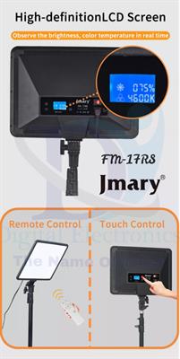 Jmary 17inch Streaming Recording Video Conferencing Panel Studio Soft Light Photography LED Video Light