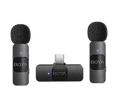 Boya BY V20 C Type Dual Collar Wireless Microphone 