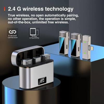 Jmary MW15 Dual Collar Wireless Microphone For I Phone 