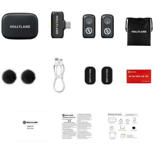 Hollyland Lark A1 Duo C Type Wireless Microphone with Charging Case