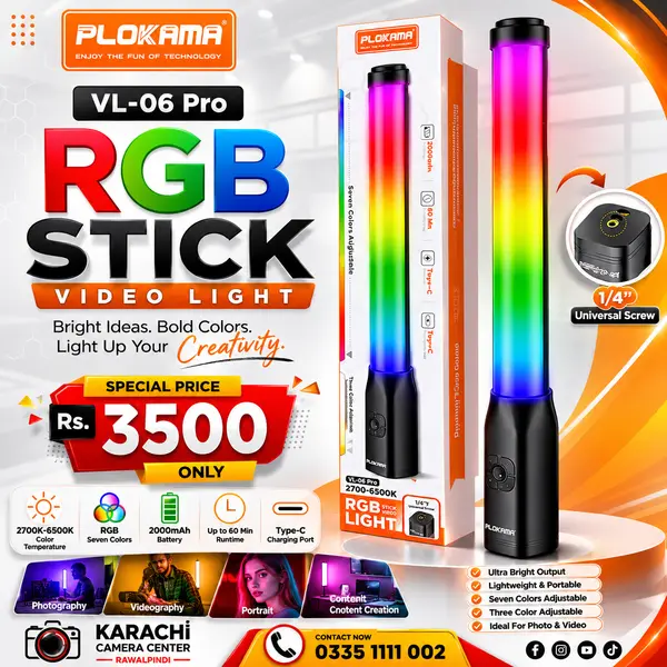 Plokama VL-06 Pro RGB Stick Light