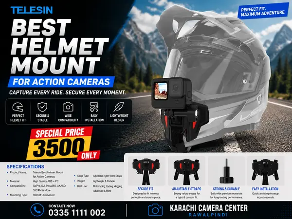 Telesin Best Helmet Mount for Action Cameras