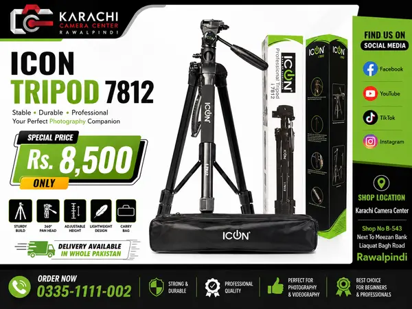 Icon 7812 Professional Tripod