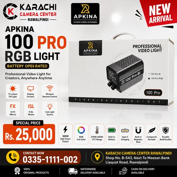 Apkina AP100 Pro RGB Video Light