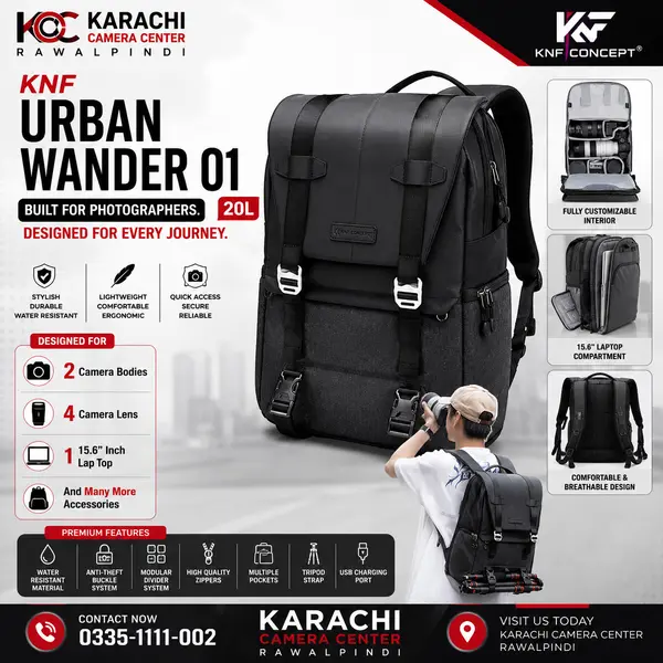 KNF Concept Urban Wander 01 20L Camera Backpack