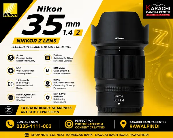 Nikon 35mm 1.4Z Lens 