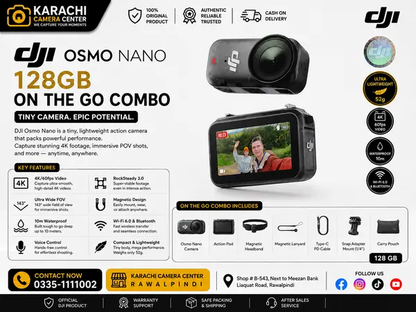 DJI Osmo Nano 128GB On The Go Combo