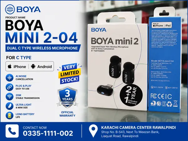 BOYA mini 2-04 Dual C-Type Wireless Microphone