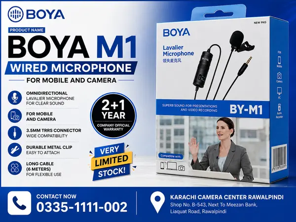 BOYA BY-M1 Lavalier Wired Microphone