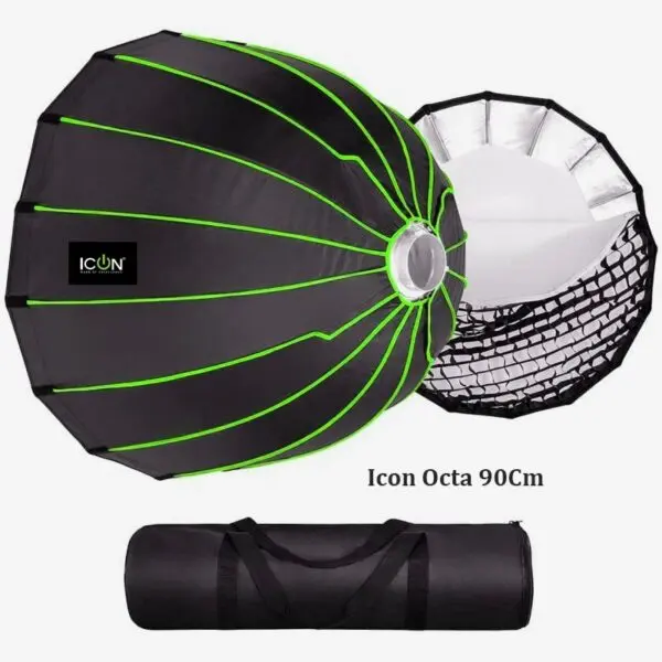 Icon 90cm Bowens Mount Octa Soft Box With Honey Comb Grid