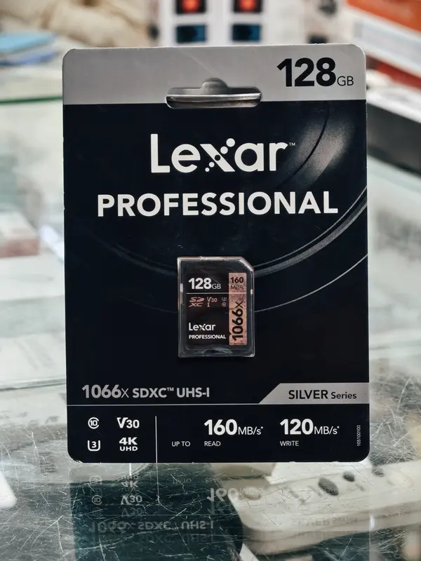 Lexar Professional 1066x 128GB SDXC UHS-I SILVER Series Memory Card