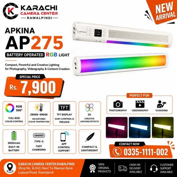 Apkina AP275 Battery Operated RGB Light