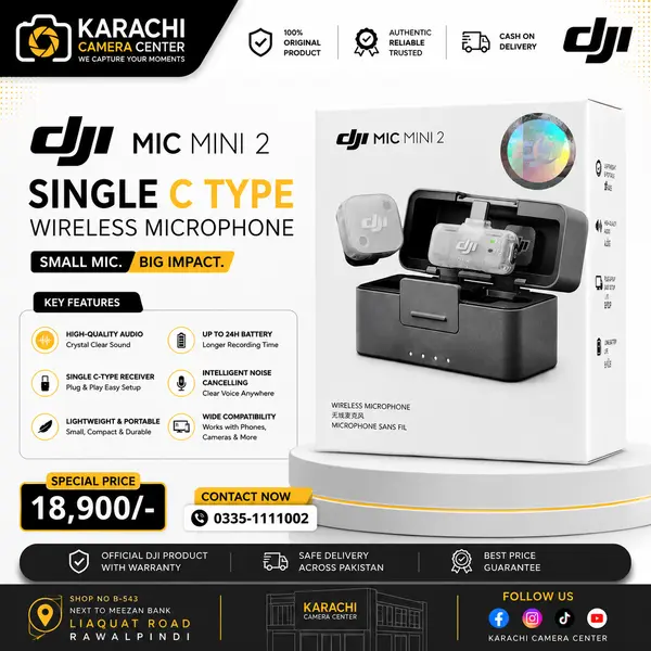DJI Mic Mini 2 Single C-Type Wireless Microphone