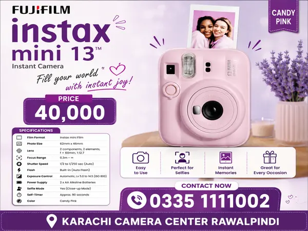 Fuji Instax Mini 13 Polaroid Camera