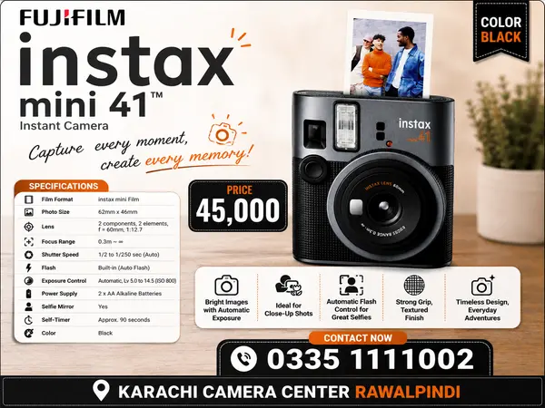 Fuji Instax Mini 41 Polaroid Camera