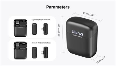 Ulanzi J12 Single Collar Wireless Microphone for iPhone
