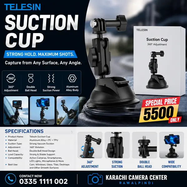 Telesin Suction Mount