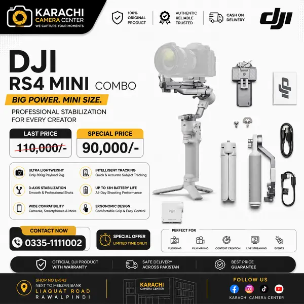 DJI RS 4 Mini Combo Camera Gimble