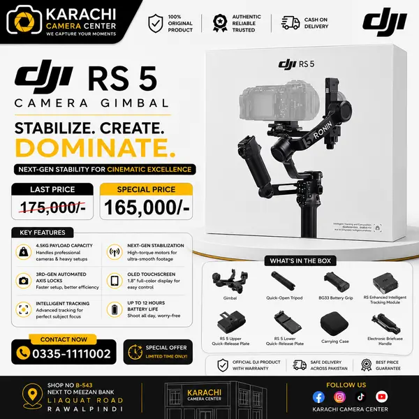 DJI RS 5 Combo Camera Gimbal