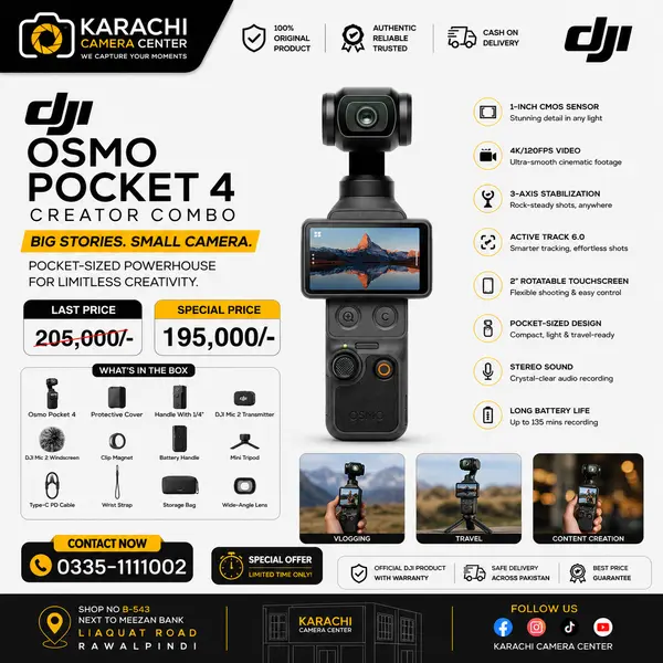 DJI Osmo Pocket 4 Creator Edition