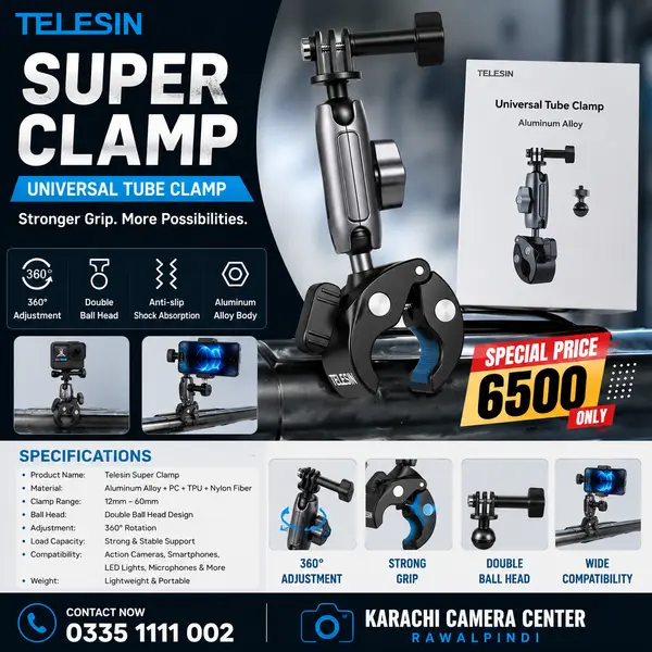 Telesin Super Clamp