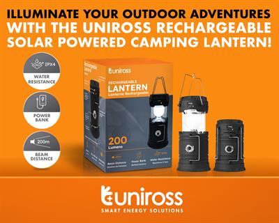 Uniross ULSA05 Lamp + Power Bank + Torch 