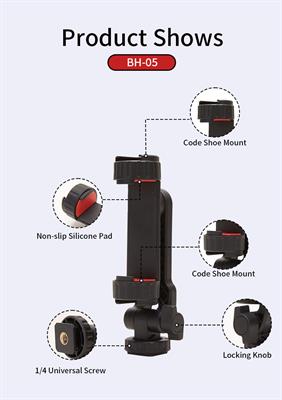 Jmary BH-05 Double Cold Shoe Extension Mobile Holder