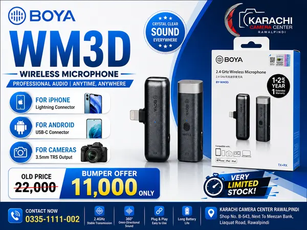 BOYA WM3D Wireless Microphone