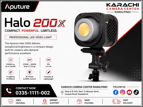 Aputure amaran Halo 200x Bi-Color LED Video Light