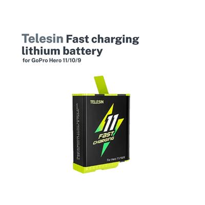 Telesin Fast Charging Battery For Go Pro Hero 9/10/11/12